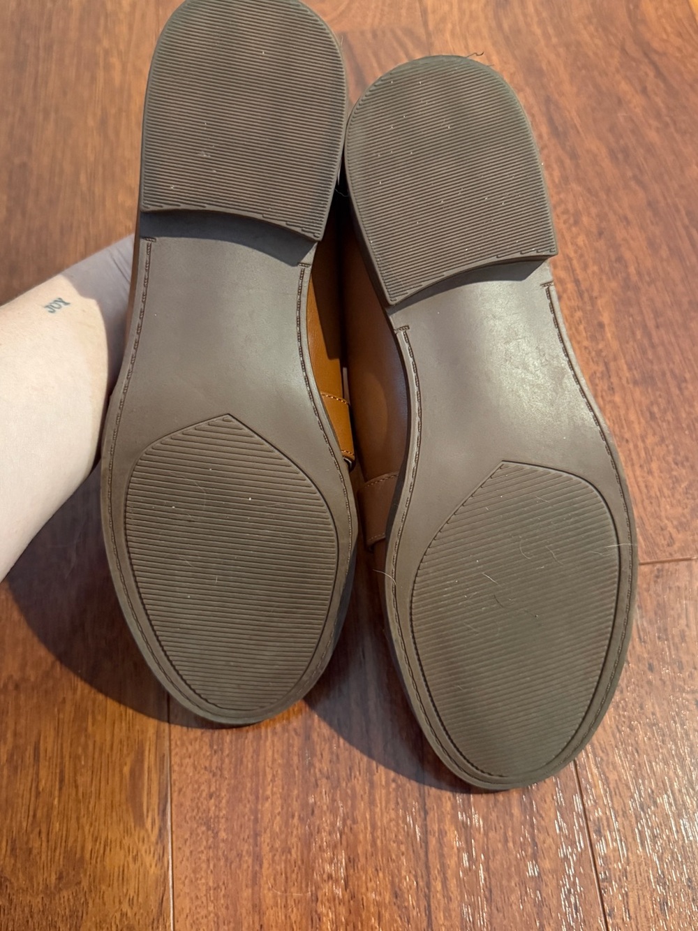 Women's Classic Penny Loafers in Cognac Brown - Picture 2 of 3